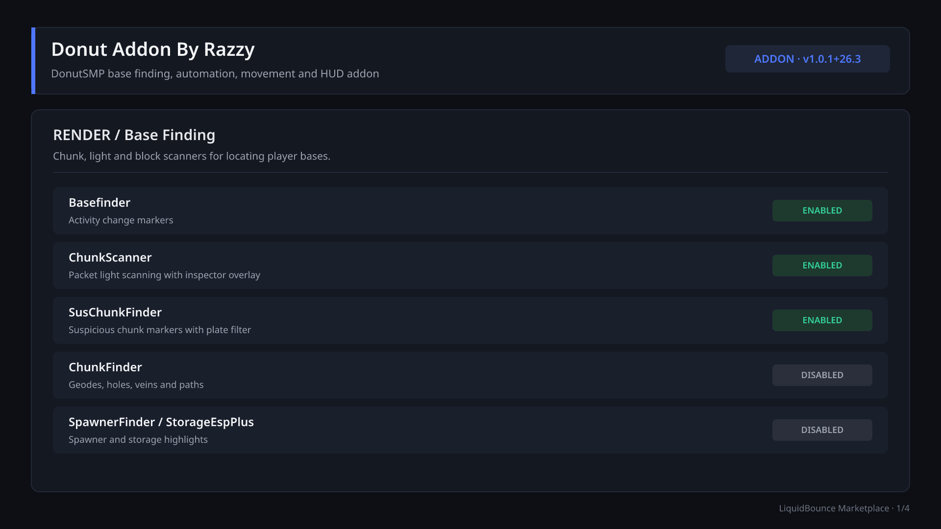 Screenshot 1 of Donut Addon By Razzy